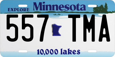 MN license plate 557TMA