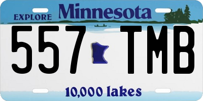 MN license plate 557TMB