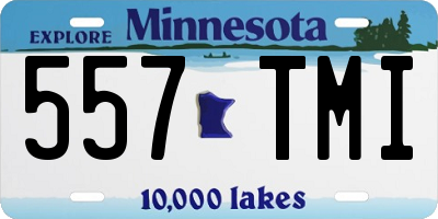 MN license plate 557TMI