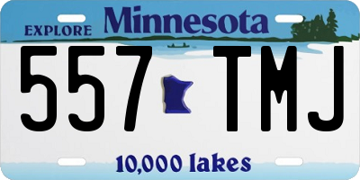 MN license plate 557TMJ