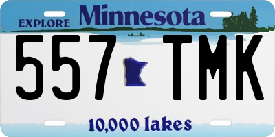 MN license plate 557TMK