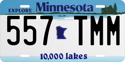 MN license plate 557TMM