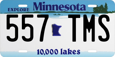 MN license plate 557TMS