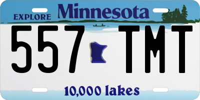 MN license plate 557TMT