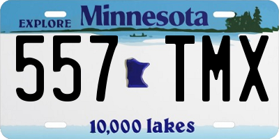 MN license plate 557TMX