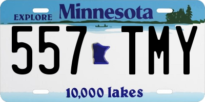 MN license plate 557TMY