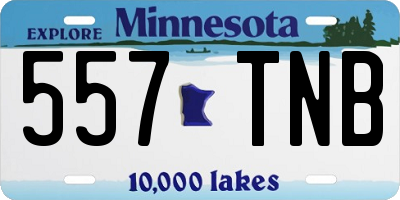 MN license plate 557TNB