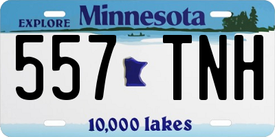 MN license plate 557TNH