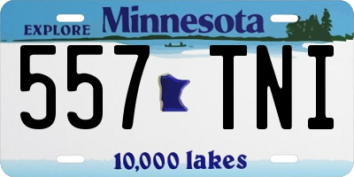 MN license plate 557TNI