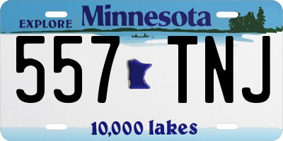 MN license plate 557TNJ