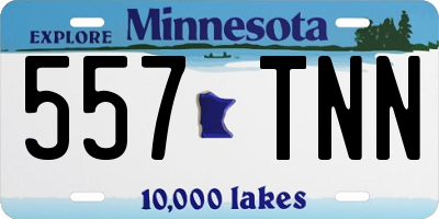 MN license plate 557TNN