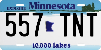 MN license plate 557TNT