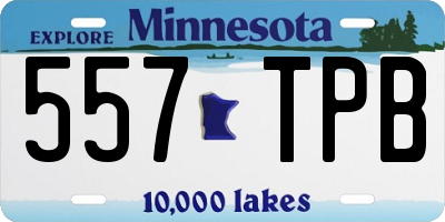 MN license plate 557TPB