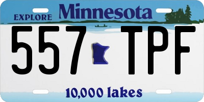 MN license plate 557TPF