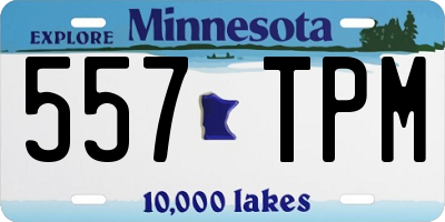 MN license plate 557TPM