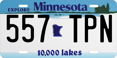 MN license plate 557TPN
