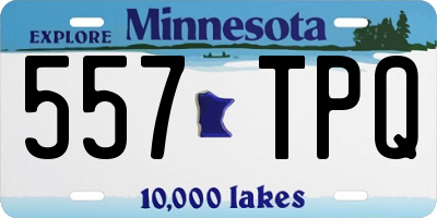 MN license plate 557TPQ