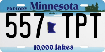 MN license plate 557TPT