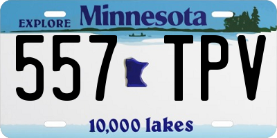 MN license plate 557TPV