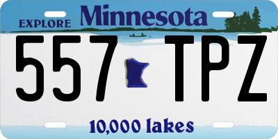 MN license plate 557TPZ