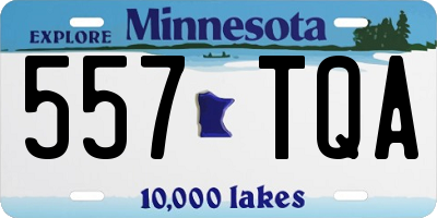 MN license plate 557TQA