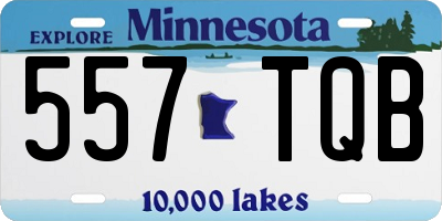MN license plate 557TQB