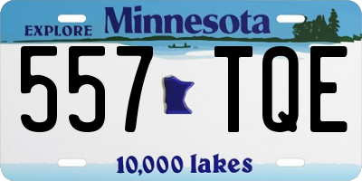 MN license plate 557TQE