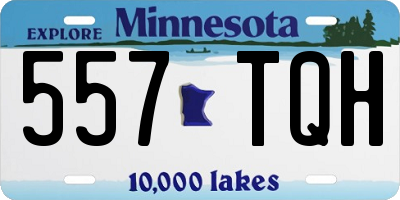 MN license plate 557TQH