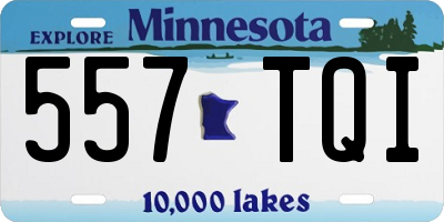 MN license plate 557TQI