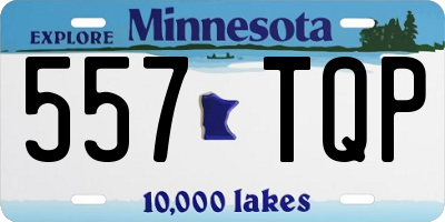 MN license plate 557TQP