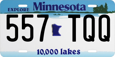 MN license plate 557TQQ