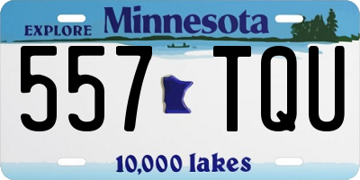 MN license plate 557TQU