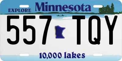 MN license plate 557TQY