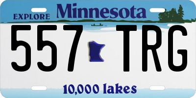 MN license plate 557TRG