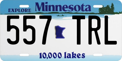 MN license plate 557TRL