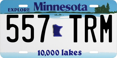 MN license plate 557TRM