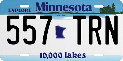 MN license plate 557TRN