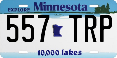 MN license plate 557TRP