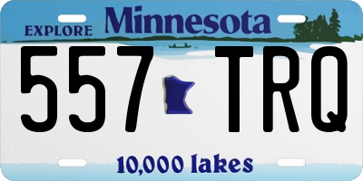 MN license plate 557TRQ