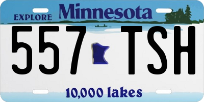 MN license plate 557TSH