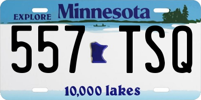 MN license plate 557TSQ