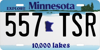 MN license plate 557TSR