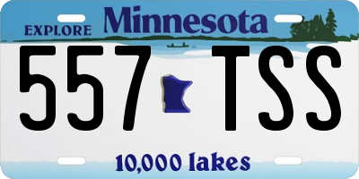 MN license plate 557TSS