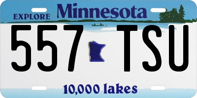 MN license plate 557TSU