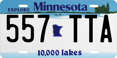 MN license plate 557TTA