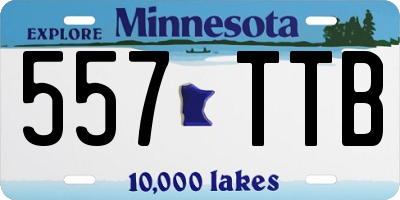 MN license plate 557TTB
