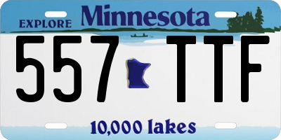 MN license plate 557TTF
