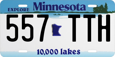 MN license plate 557TTH
