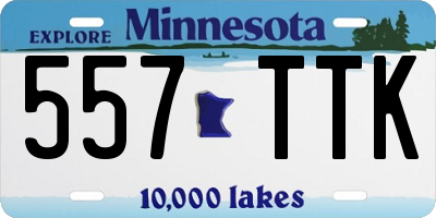 MN license plate 557TTK