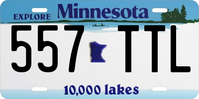 MN license plate 557TTL